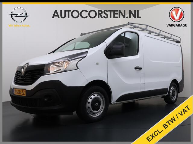 Renault TRAFIC DCI 126PK 3-Pers. EURO 6 Trekhaak Navi Airco Cruise Control Imperial Bluetooth Pdc Comfort Energy Achterdeuren Schuifdeur Betonplex Vloer Inbouwkasten 1.6dCi T29 L1H1 1e Eigenaar 2.000KG Trekgewicht Origineel Nederlandse Bus