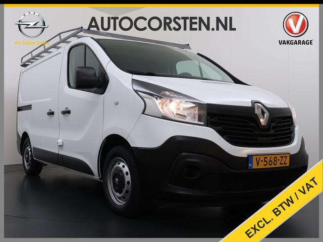 Renault TRAFIC DCI 126PK 3-Pers. EURO 6 Trekhaak Navi Airco Cruise Control Imperial Bluetooth Pdc Comfort Energy Achterdeuren Schuifdeur Betonplex Vloer Inbouwkasten 1.6dCi T29 L1H1 1e Eigenaar 2.000KG Trekgewicht Origineel Nederlandse Bus