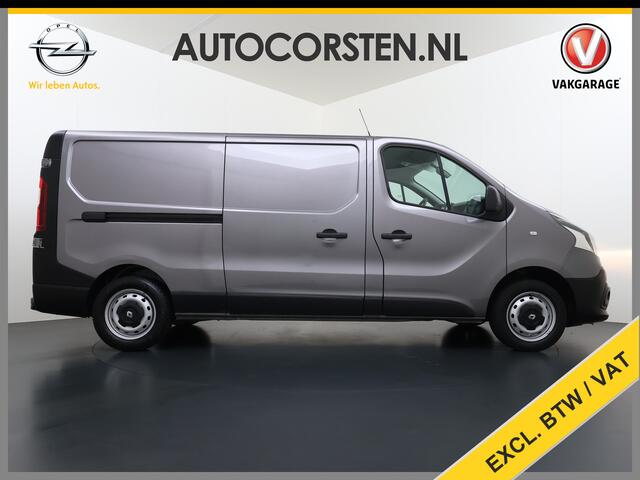 Renault TRAFIC 1.6dCi T29 L2H1 3-Persoons Trekhaak Euro 6 Navi Airco Cruise Control Bluetooth Pdc Comfort Regen-Lichtsensor Betonplex Vloer Lat om Lat Wandbetimmering Schuifdeur 2.000KG Trekgewicht Origineel Nederlandse Auto