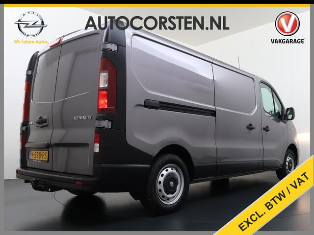 Renault TRAFIC 1.6dCi T29 L2H1 3-Persoons Trekhaak Euro 6 Navi Airco Cruise Control Bluetooth Pdc Comfort Regen-Lichtsensor Betonplex Vloer Lat om Lat Wandbetimmering Schuifdeur 2.000KG Trekgewicht Origineel Nederlandse Auto