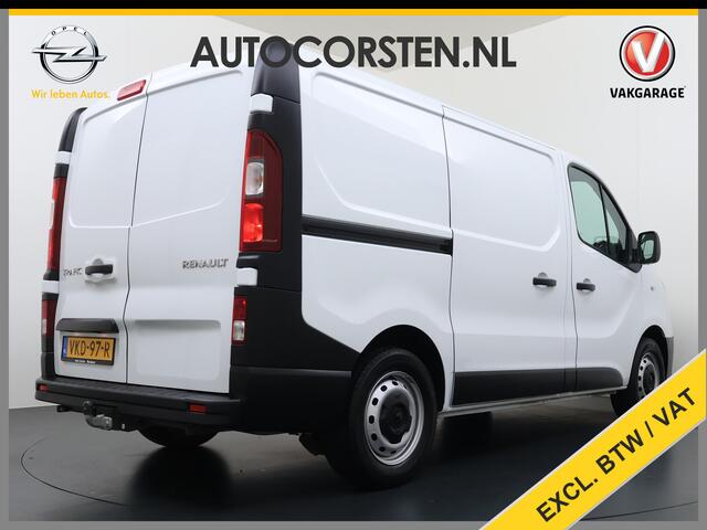 Renault TRAFIC 2.0dCi 120PK T29 L1H1 Trekhaak Airco Navi Euro 6 Cruise Control Bluetooth Pdc Betonplex Vloer Wandbetimmering Schuifdeur 2.000KG Trekgewicht 1e Eigenaar Origineel Nederlandse Auto