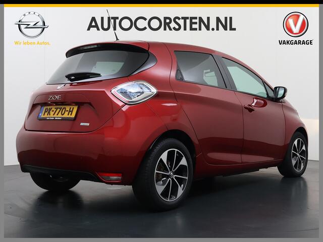 Renault ZOE Q90 Intens Quickcharge 41 kWh 3fase (ex Accu) Navi Camera MultiMedia 16"LM-v ECC Licht+Zicht-Pakket Cruise Control USB Digi-Dash Int.Voorwerwarming LED-v+a :Pack Parking ¤ 36.000,- nieuw ! SOH 86%