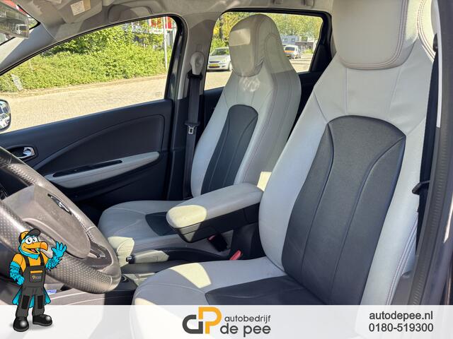 Renault ZOE Q90 Intens Quickch. 41 kWh 250km GARANTIE/INCL.ACCU/LEDER/CLIMA/CRUISE/NAVI/BLUETOOTH/STOELVERW./CAMERA rijklaarprijs!