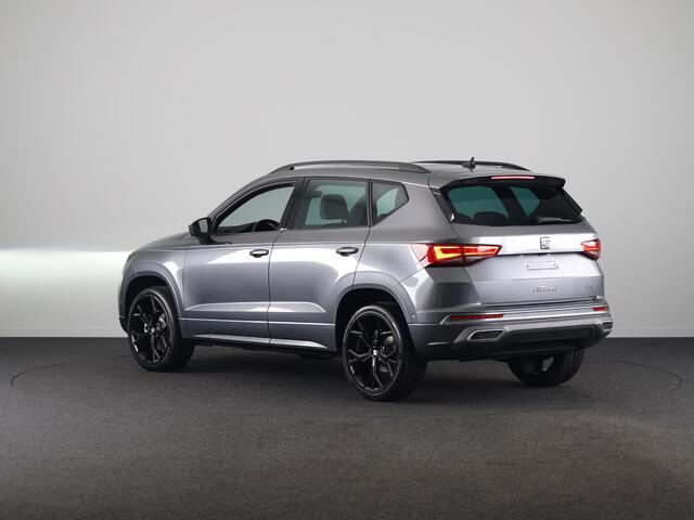 Seat ATECA 1.5 TSI FR Business Intense | Elektr. Panoramisch kanteldak| Velgen 'Exclusive Glossy Black', 19 inch | Kuipstoelen, Dinamica Aurora Blue (suede look) | Verwambare voorstoelen + Stuurwiel | Draadloze Carplay