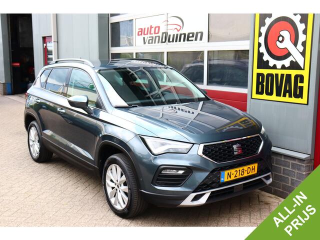 Seat ATECA 1.5 TSI Style Business Intense O.a: PDC, Camera, Carplay, Stoel+Stuurverw, Navi, Etc. All-in prijs!
