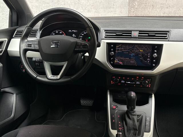 Seat Arona 1.0 TSI Xcellence Intense Automaat (APPLE CARPLAY, GROOT NAVI, CLIMATE, STOELVERWARMING, SPORTSTOELEN, KEYLESS, GETINT GLAS, CAMERA, NIEUWE APK, NIEUWSTAAT)