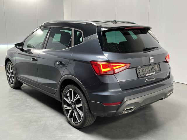 Seat Arona 1.0 TSI FR / AUTOMAAT/ PARK.SENSOREN V+A/ CAMERA/ STOELVERWARMING/ ACC/ FULL LINK/ KEYLESS/ DIGITAL DASH/ RIJ-MODI/ NAVI/ DAB/ CLIMA/ LED/ 18'' LMV