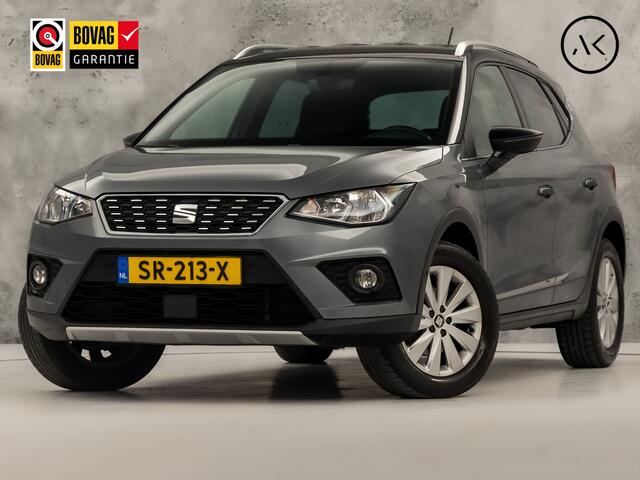 Seat Arona 1.0 TSI Xcellence Sport Automaat (APPLE CARPLAY, GROOT NAVI, CLIMATE, STOELVERWARMING, SPORTSTOELEN, KEYLESS, GETINT GLAS, CAMERA, NIEUWE APK, NIEUWSTAAT)