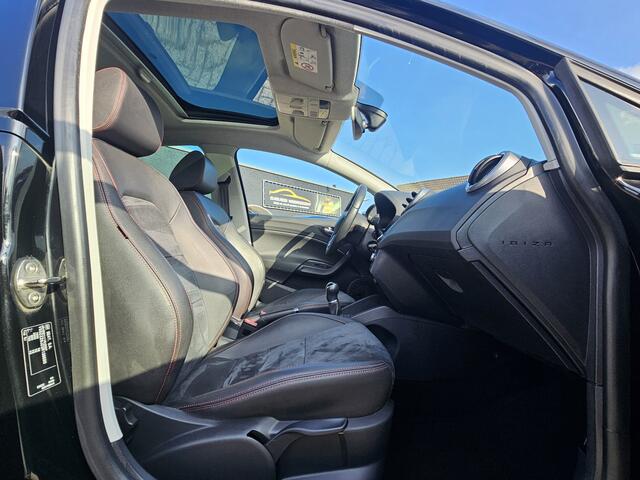 Seat IBIZA 1.0 Eco TSI 110PK FR Uitvoering PANORAMADAK|XENON LED|NAVIGATIE|LEDER/ALCANTARA|GETINT GLAS|PDC|ECC/AIRCO|17 INCH Maandag tot Vrijdag van 09.00 tot 20.00 uur en Zaterdag van 09.00 tot 18.00 uur