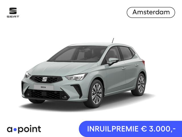 Seat IBIZA Style Business Connect 1.0 EcoTSI 95 pk | Oniric Grey Metallic | Velgen 'Design Machined' | Safe & Driving Pack M | Apple Carplay | Sensoren V+A | Achteruitrij camera