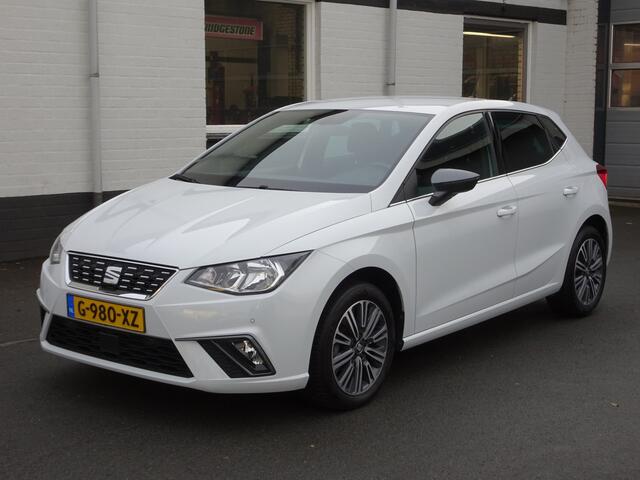 Seat IBIZA 1.0 TSI Excellence Automatische airco, navigatie, digitaal instrumenten paneel, licht metalen velgen, parkeersensoren voor en achter, sport interieur, parelmoer lak, zwarte hemel bekleding, enz.