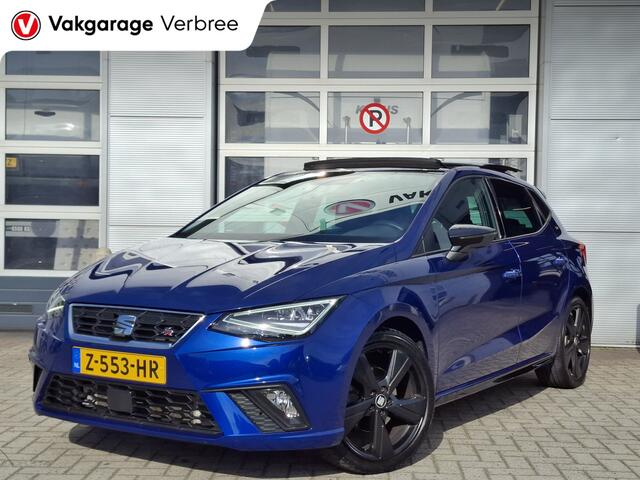Seat IBIZA 1.0 TSI FR Business Intense Plus | Navigatie/Android/Apple Carplay | LM Velgen 18" | Elektrisch Glazen Panoramadak | Voorstoelen Verwarmd | Cruise Control | Airco |