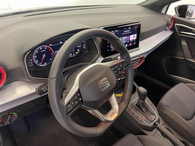 Seat IBIZA 1.0 110pk TSI DSG FR | DEMO ! | Climate control Cruise control LED Voorstoelen verwarmd Parkeersensoren Navigatie Apple Carplay/ Android Auto