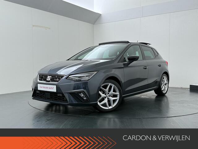 Seat IBIZA 1.0 TSI FR Business Intense | 116 PK | Achteruitrijcamera | Panoramadak | Cruise control | Climate control | LED verlichting | Draadloze telefoonlader | Navigatiesysteem | Parkeersensoren | Sfeerverlichting | Stoelverwarming | Apple Carplay / Android Auto |
