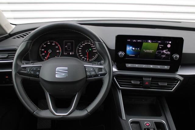 Seat LEON Sportstourer 1.5 eTSI DSG 150pk Style Business Intense | 16" LM | Stuurverwarming | Navi | Cruise | Parkeerassistent |