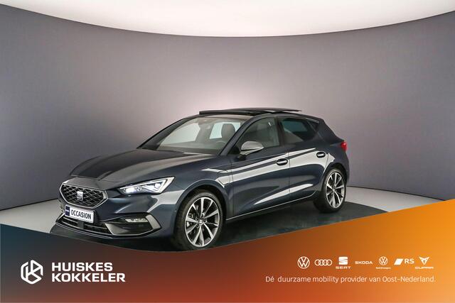 Seat LEON FR Business Intense 1.4 TSI e-Hybrid 204pk DSG Automaat Panoramadak, Adaptive cruise control, Navigatie, Achteruitrijcamera, LED verlichting, Stuurwiel verwarmd, Parkeersensoren