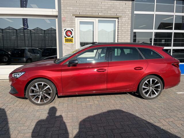 Seat LEON Sportstourer 1.5 eTSI FR Business Intense / AUTOMAAT/ PANO/ CAMERA/ PARK. SENSOREN/ CRUISE/ STOEL-STUURVERWARM./ MATRIX/ APP-CONNECT/ NAVI/ CLIMA/ DAB