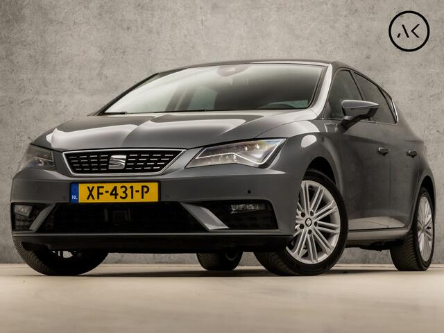 Seat LEON 1.4 TSI Sport 150Pk (APPLE CARPLAY, NAVIGATIE, CLIMATE, LED KOPLAMPEN, LEDER, CAMERA, SPORTSTOELEN, PARKEERSENSOREN, KEYLESS, NIEUWSTAAT)