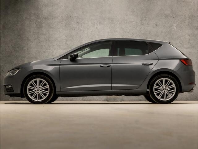 Seat LEON 1.4 TSI Sport 150Pk (APPLE CARPLAY, NAVIGATIE, CLIMATE, LED KOPLAMPEN, LEDER, CAMERA, SPORTSTOELEN, PARKEERSENSOREN, KEYLESS, NIEUWSTAAT)