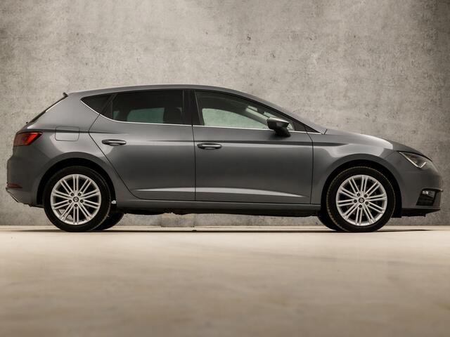 Seat LEON 1.4 TSI Sport 150Pk (APPLE CARPLAY, NAVIGATIE, CLIMATE, LED KOPLAMPEN, LEDER, CAMERA, SPORTSTOELEN, PARKEERSENSOREN, KEYLESS, NIEUWSTAAT)