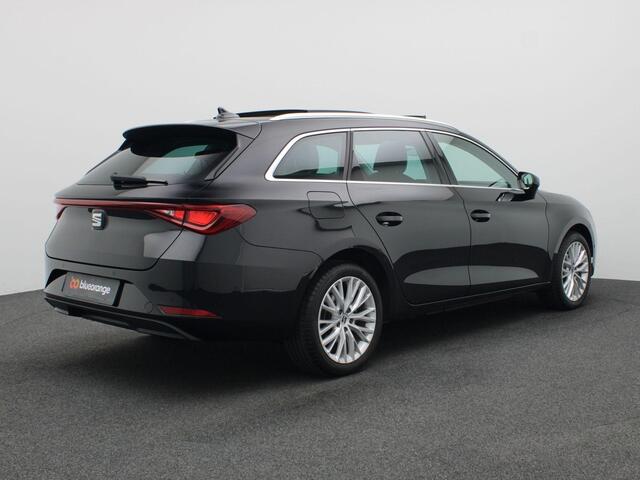 Seat LEON Sportstourer 1.4 TSI eHybrid Xcellence 204PK DSG Pano-Schuifdak, Cruise Controle, Keyless, Virtual Pedal, Parkeersensoren voor en achter, Navi, Stoel-Stuurverwarming, 17" LM Velgen