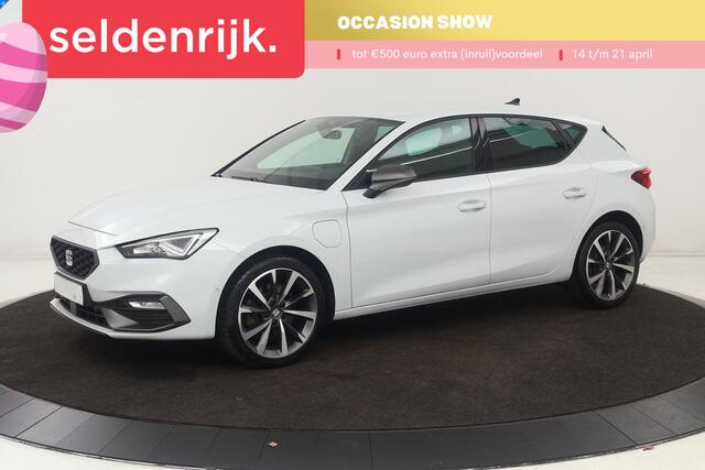 Seat LEON 1.4 TSI eHybrid PHEV FR | Stoelverwarming | Adaptive cruise | Camera | Carplay | Sfeerverlichting | Leder/Alcantara | Memory | Navigatie | Keyless | Full LED
