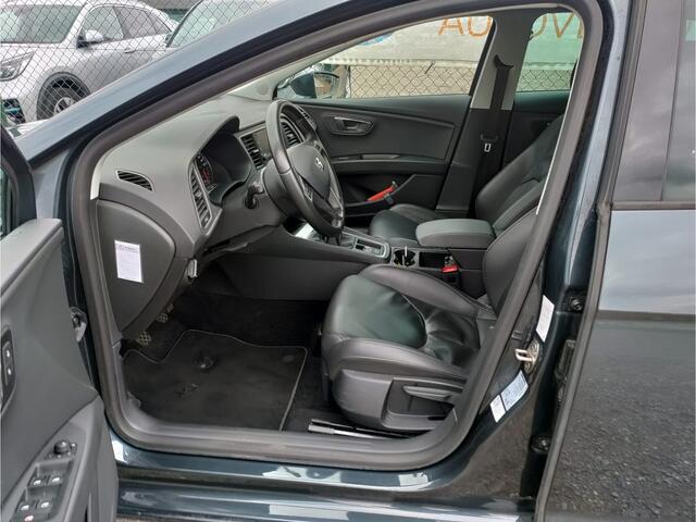 Seat LEON T115PK Leer Navi Apple Carplay Android Auto Style Excellence Pdc Ecc Mirrorlink Lmv DAB+ Full Link Keyless Lane-assist Bordherkenning 1e Eigenaar EURO 6