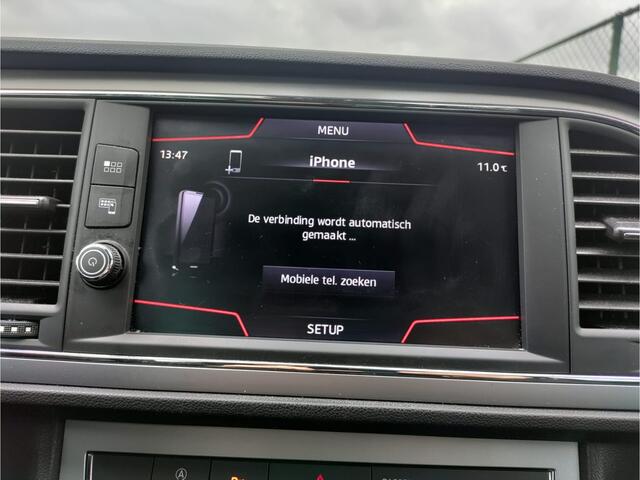 Seat LEON T115PK Leer Navi Apple Carplay Android Auto Style Excellence Pdc Ecc Mirrorlink Lmv DAB+ Full Link Keyless Lane-assist Bordherkenning 1e Eigenaar EURO 6