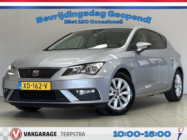 Seat LEON 1.0 EcoTSI Style Business Intense/ Facelift/ Keyless/ Apple + Android/ Virtual Dash./ 16'' LMV/ PDC V+A/ DAB+/ Apple + Android/ Lane-Assist./ Cruise/ Bluetooth/ Armsteun/ Multi. LEDER. Stuur/ Mistl./ Extra getint glas.
