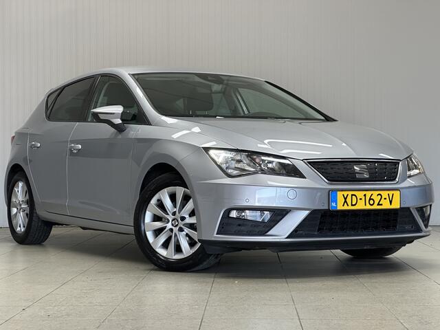 Seat LEON 1.0 EcoTSI Style Business Intense/ Facelift/ Keyless/ Apple + Android/ Virtual Dash./ 16'' LMV/ PDC V+A/ DAB+/ Apple + Android/ Lane-Assist./ Cruise/ Bluetooth/ Armsteun/ Multi. LEDER. Stuur/ Mistl./ Extra getint glas.
