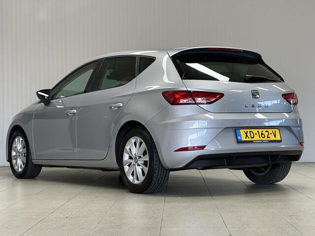 Seat LEON 1.0 EcoTSI Style Business Intense/ Facelift/ Keyless/ Apple + Android/ Virtual Dash./ 16'' LMV/ PDC V+A/ DAB+/ Apple + Android/ Lane-Assist./ Cruise/ Bluetooth/ Armsteun/ Multi. LEDER. Stuur/ Mistl./ Extra getint glas.