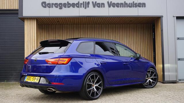 Seat LEON ST Cupra 2.0 TSI 290PK Performance Pano.Dak Beats Virtual Cockpit Brembo *Black Edition* Schaalstoelen *Mystic Blue Metallic* 78952km!