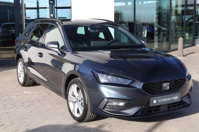 Seat LEON Sportstourer 1.5 TSI e-Hybrid FR Business 150KW/204PK DSG, uit voorraad leverbaar! 17 INCH Dynamic velgen, sportstoelen voor, zwarte dakhemel, dodehoek sensor, buitenspiegels elektrisch inklapbaar, slimme led, uitstap waarschuwing.