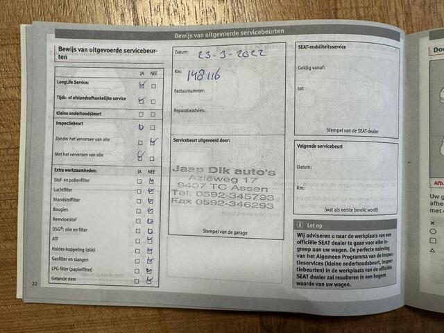 Seat LEON ST 1.4 EcoTSI FR Business Intense | Achterbank in delen neerklapbaar | Airco (automatisch) | Alarm klasse 1(startblokkering)