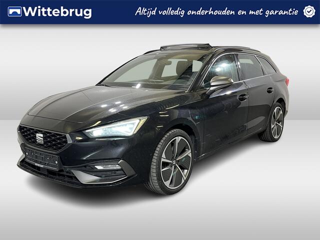 Seat LEON Sportstourer 1.4 TSI eHybrid PHEV FR / AUTOMAAT/ PANO/ FULL LINK/ STOEL + STOELVERW./ ELEK. STOELEN/ PARK. SENSOREN + CAMERA/ LED/ ADAPT. CRUISE/ DAB/ 18'' LMV