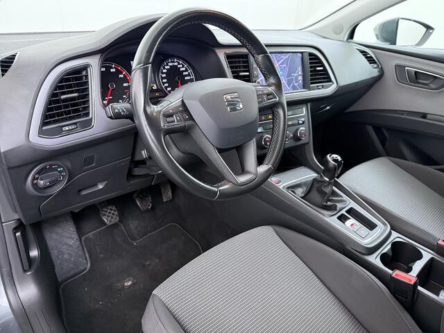 Seat LEON T116PK Navi Pdc-a+v Apple Carplay Android Cruise Control Ecc Style Business Intense Full-Link Lmv 16" Regen-Lichtsensor Isofix Keyless Mistlampen Priv.Glas Origineel Nederlandse Auto
