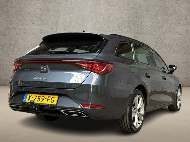 Seat LEON 1.5 eTSI FR Sport 150Pk Automaat (PANORAMADAK, APPLE CARPLAY, STUUR/STOELVERWARMING, CAMERA, SPORTSTOELEN, TREKHAAK, GETINT GLAS, ADAPTIVE CRUISE, NIEUWSTAAT)