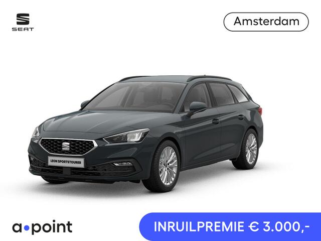 Seat LEON Sportstourer 1.5 TSI e-Hybrid Style Business Intense | Carplay (draadloos) | Navigatie | Adaptieve Cruise | Sensoren V+A + Achteruitrijcamera | Grootlicht Assistent