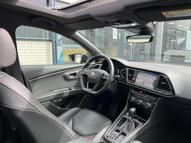 Seat LEON 1.5 TSI FR Business Intense | Leder/LED/Navi/Pano.Dak/Clima/Cruise/18"/Stoelverwarming/Apple CarPlay-Android Auto