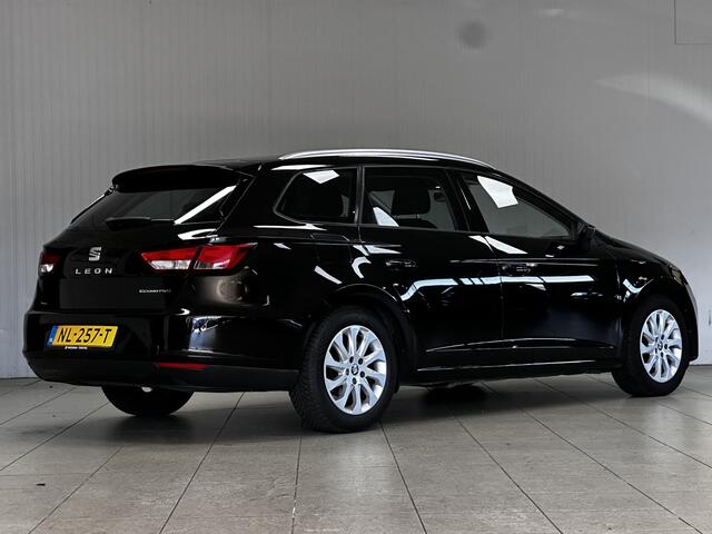 Seat LEON ST 1.0 EcoTSI Style Connect/ Apple + android/ Navi/ Clima/ Cruise/ Elek. pakket/ Isofix/ Bluetooth/ Armsteun/ Multi. LEDER. Stuur/ Mistl./ PDC/ Extra getint glas.