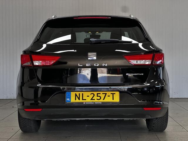 Seat LEON ST 1.0 EcoTSI Style Connect/ Apple + android/ Navi/ Clima/ Cruise/ Elek. pakket/ Isofix/ Bluetooth/ Armsteun/ Multi. LEDER. Stuur/ Mistl./ PDC/ Extra getint glas.