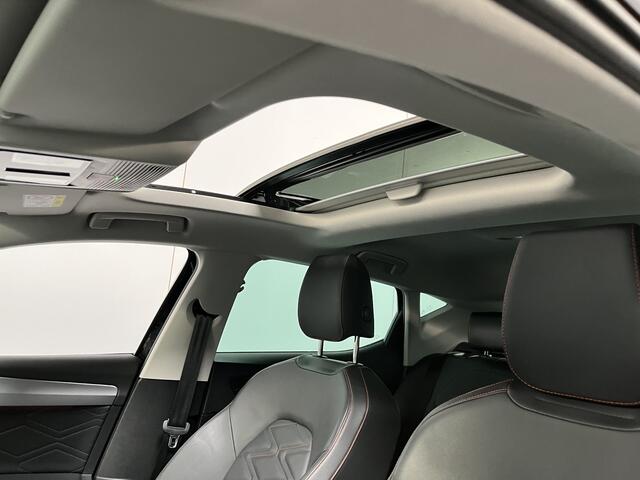 Seat LEON 1.4 TSI eHybrid PHEV FR / AUTOMAAT/ PANO/ LEER/ ACC/ DCC/ MEMORY SEAT/ STUUR+STOELVERWARMING/ DODEHOEK/ PARK.SENSOREN V+A/ CAMERA/ FULL LINK/ KEYLESS/ DIGITAL DASH/ NAVI/ DAB/ CLIMA/ LED/ 18'' LMV