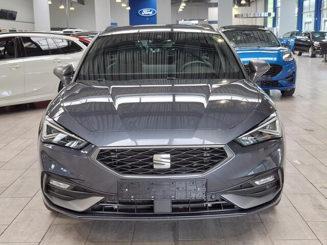 Seat LEON Sportstourer 1.5 TSI e-Hybrid 204pk FR Business | Trekhaak | Stoel- en stuurwiel verwarming | Adapt. Cruise | Camera | 1/2 leer | Fabrieksgarantie t/m 05-2029 |