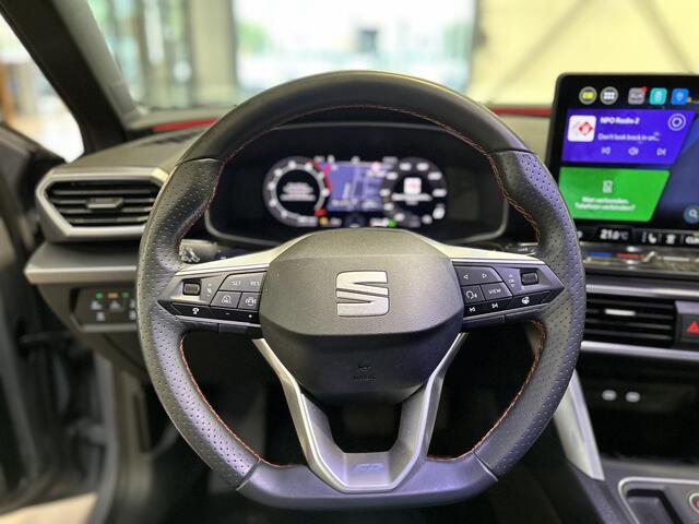 Seat LEON Sportstourer 1.5 TSI e-Hybrid 204pk FR Business | Trekhaak | Stoel- en stuurwiel verwarming | Adapt. Cruise | Camera | 1/2 leer | Fabrieksgarantie t/m 05-2029 |
