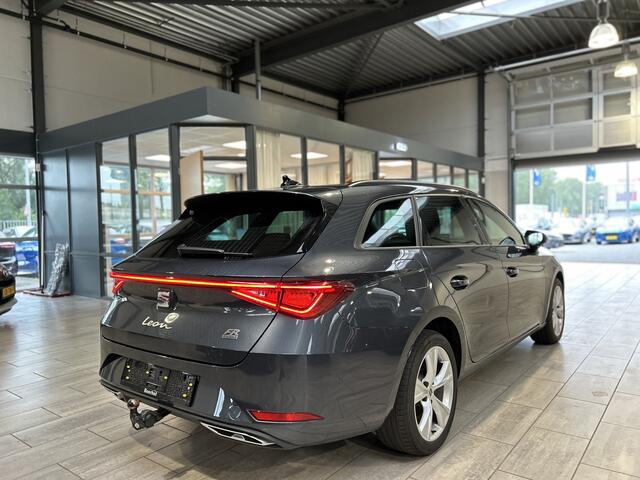 Seat LEON Sportstourer 1.5 TSI e-Hybrid 204pk FR Business | Trekhaak | Stoel- en stuurwiel verwarming | Adapt. Cruise | Camera | 1/2 leer | Fabrieksgarantie t/m 05-2029 |