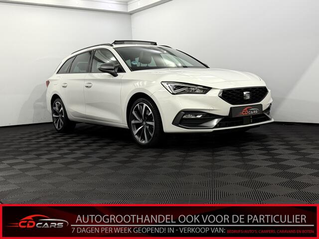 Seat LEON Sportstourer 1.4 TSI eHybrid PHEV FR Business Intense Panoramadak, Half leder, Camera, Navi, Virtual desk, Cruise control adaptief, Keyless start, Lichtmetalen velgen