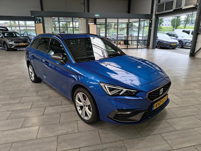 Seat LEON Sportstourer 1.5 TSI e-Hybrid 204pk FR Business | Trekhaak | Stoel- en stuurwiel verwarming | Adapt. Cruise | Camera | 1/2 leer | Fabrieksgarantie t/m 05-2029 |