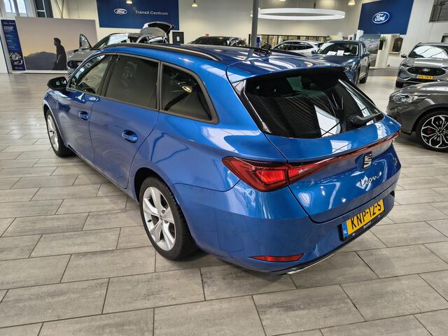 Seat LEON Sportstourer 1.5 TSI e-Hybrid 204pk FR Business | Trekhaak | Stoel- en stuurwiel verwarming | Adapt. Cruise | Camera | 1/2 leer | Fabrieksgarantie t/m 05-2029 |