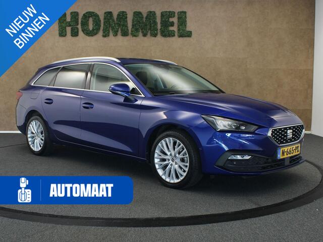 Seat LEON Sportstourer 1.5 eTSI XCELLENCE - STOEL & STUUR VERWARMING - PARKEERSENSOREN VOOR EN ACHTER - HOMMEL ONDERHOUDEN - NAVIGATIE - DRAADLOZE TELEFOONLADER - ACHTERUITRIJ CAMERA - APPLE CARPLAY/ANDROID AUTO - KEYLESS ENRTY & START