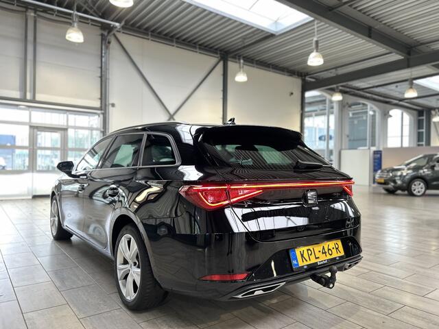 Seat LEON Sportstourer 1.5 TSI e-Hybrid 204pk FR Business PHEV | Trekhaak | Stoel- en stuurwiel verwarming | Adapt. Cruise | Camera | 1/2 leer | Fabrieksgarantie t/m 05-2028 |